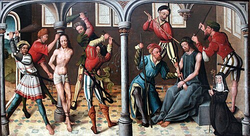 Die Geißelung und Dornenkrönung Christi, 1527, Jan Baegert