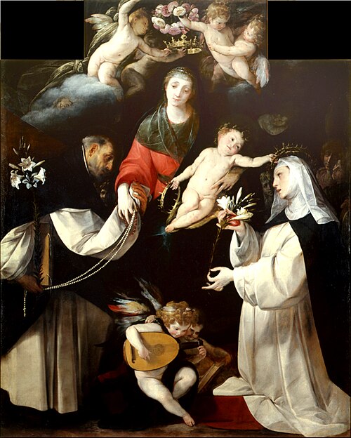 The Madonna of the Rosary, 1620, Giovanni Battista Crespi