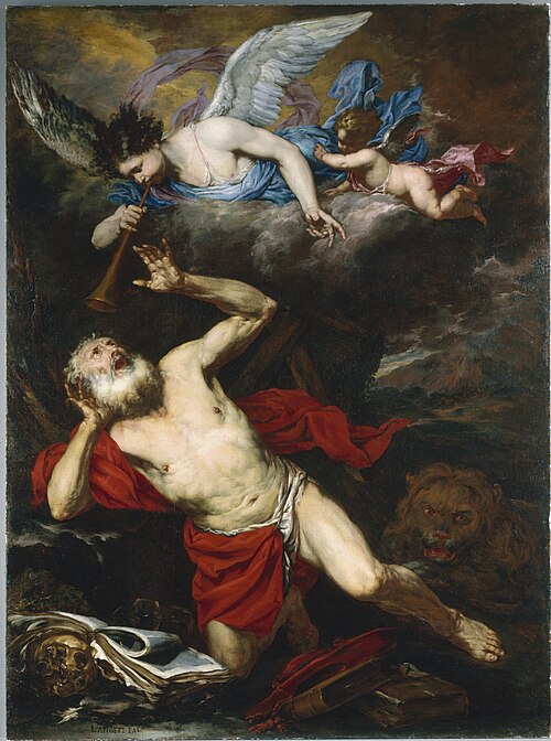 The Vision of Saint Jerome, 1660, Giovan Battista Langetti