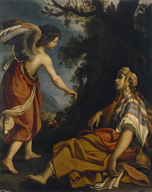 Hagar in the Desert, , Giovanni Bilivert