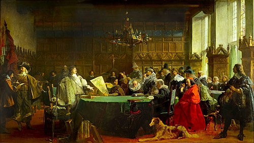 The peace negotiation in the city hall of Munster (1646-1648), 1895, Fritz Grotemeyer