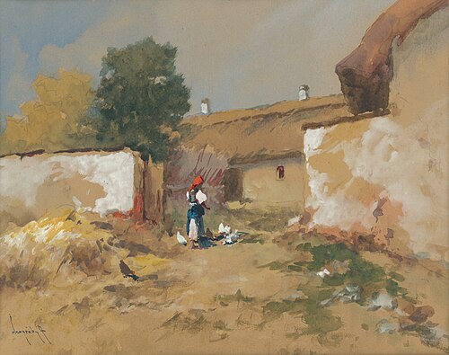 Dievča s hydinou, 1910, Antal Neogrady