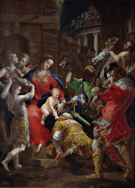 The adoration of the magi, 1547, Girolamo Mazzola Bedoli