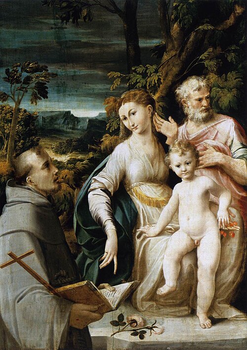 La Sainte Famille, 1533, Girolamo Mazzola Bedoli