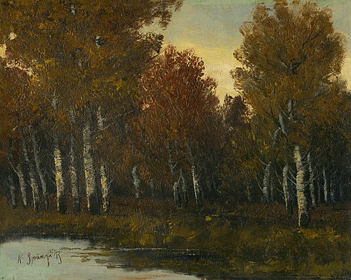 Okraj listnatého lesa, 1902, Béla Spányi