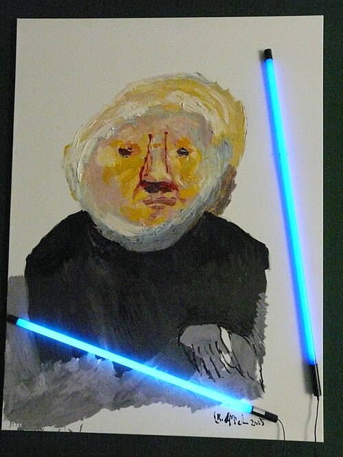 Portrait of Rudi Fuchs, 2005, Karel Appel