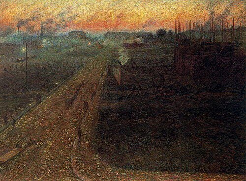 Twilight at Porta Romana, , Umberto Boccioni