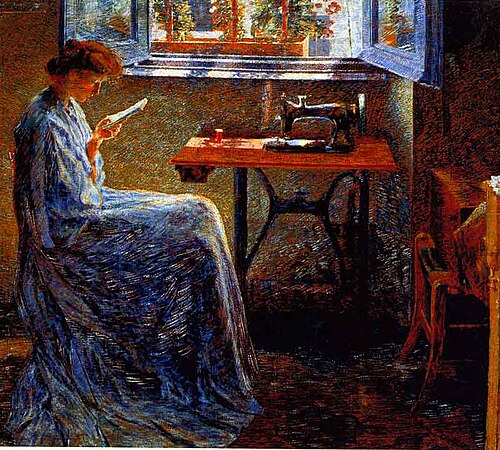 Romanzo di una cucitrice (Boccioni), 1908, Umberto Boccioni