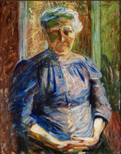 Portrait of the mother, 1910, Umberto Boccioni
