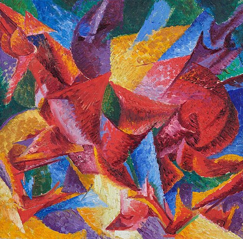 Plastic Forms of a Horse, 1913, Umberto Boccioni