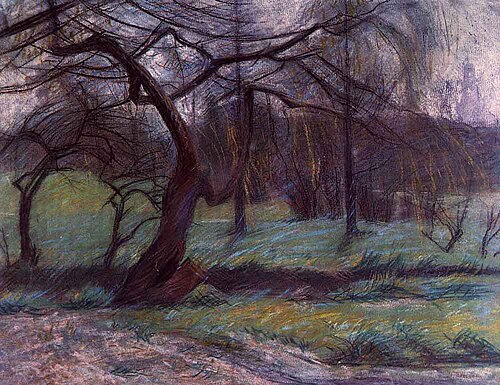 moorland, 1908, Umberto Boccioni