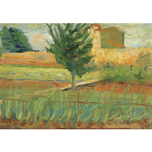 Landscape of Via Ripamonti of Milano, 1908, Umberto Boccioni