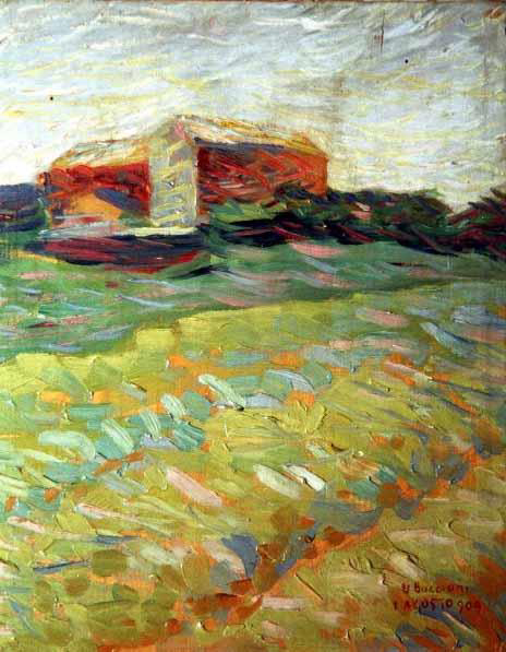 Landscape of Via Ripamonti in Milano, , Umberto Boccioni