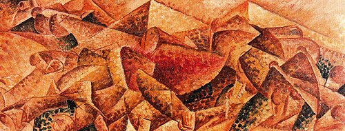 plastic-dynamism-horse-house, 1914, Umberto Boccioni