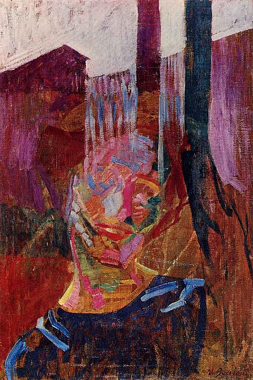 Deconstruction of a Woman's Head, 1911, Umberto Boccioni