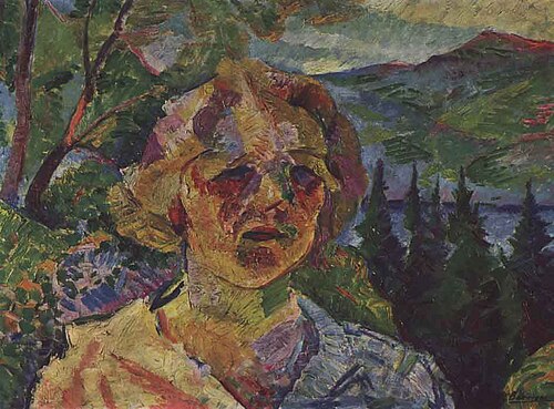 Portrait of Mrs. Busoni, 1916, Umberto Boccioni