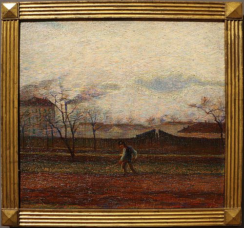 farmer at work, 1909, Umberto Boccioni