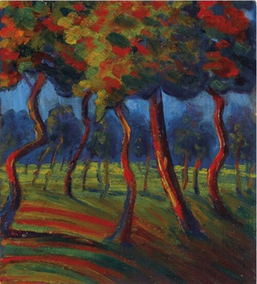 Landscape of Milan (Boccioni), 1915, Umberto Boccioni