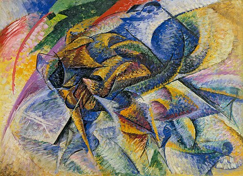 Dynamisme d'un cycliste, 1913, Umberto Boccioni