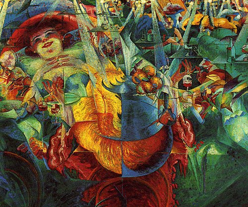 Laugh, 1911, Umberto Boccioni