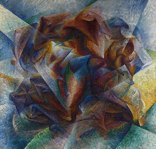 Dynamism of a Soccer Player, 1913, Umberto Boccioni