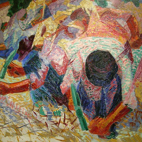 The Street Pavers, 1914, Umberto Boccioni