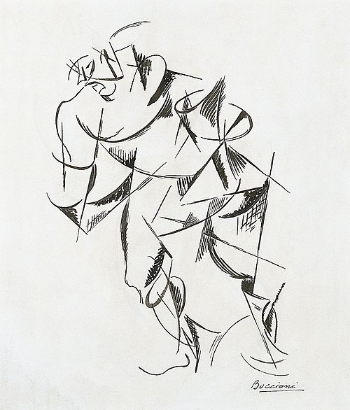 Dynamism of the Human Body: Boxer, 1913, Umberto Boccioni