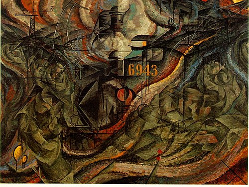 States of Mind I: The Farewells, 1911, Umberto Boccioni