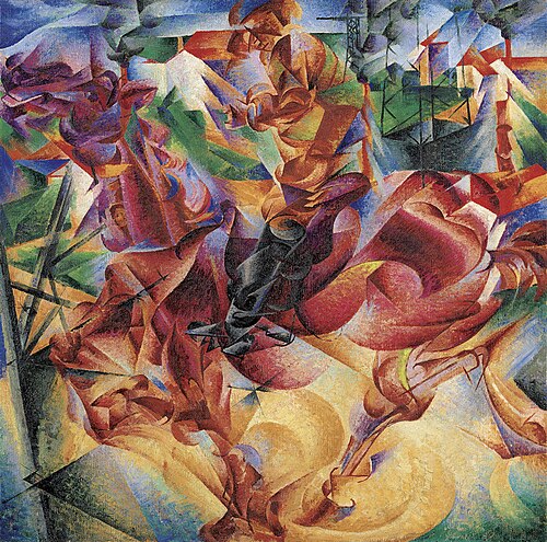 L'Élasticité, 1912, Umberto Boccioni