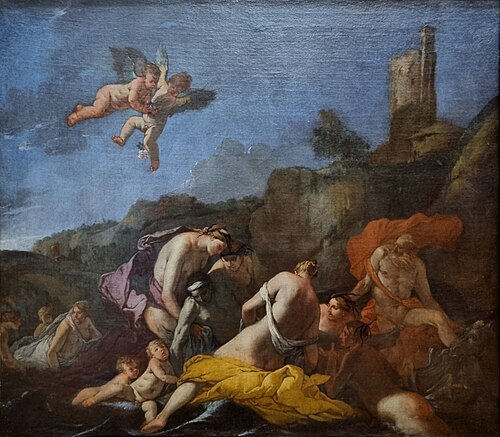 La Mort de Léandre, , Giulio Carpioni