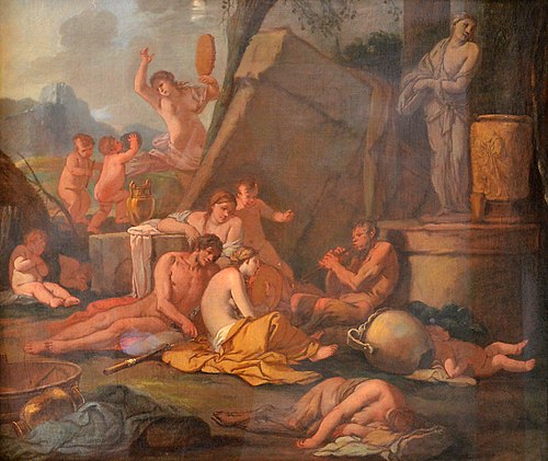 La Leçon de musique de Pan, 1660, Giulio Carpioni