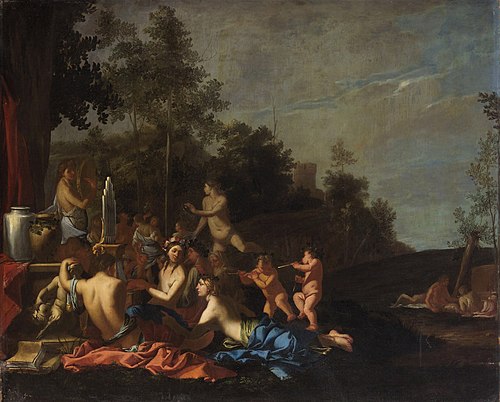 Musizierende Nymphen und Putti, 1645, Giulio Carpioni
