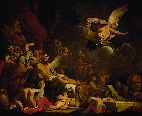 Iris als Botschafterin im Reich des Hypnos, 1657, Giulio Carpioni