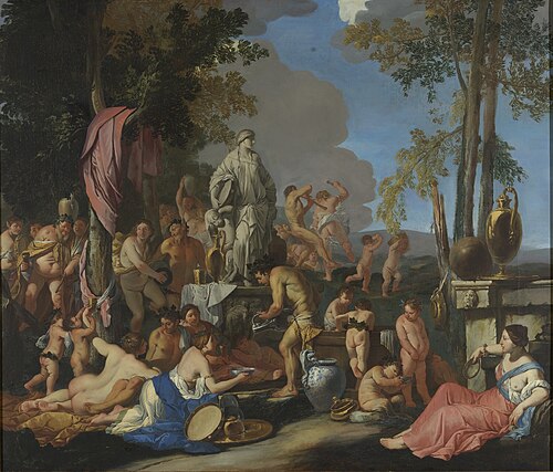 mythological scene, 1664, Giulio Carpioni