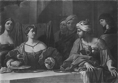 Das Gastmahl der Kleopatra, 1645, Giulio Carpioni
