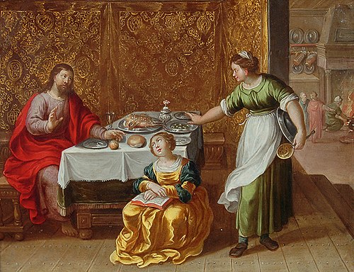 Christ in the House of Mary and Martha, 1616, Vincent Adriaenssen