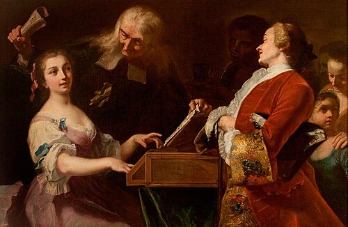 The Music Lesson, 1742, Giuseppe Bonito