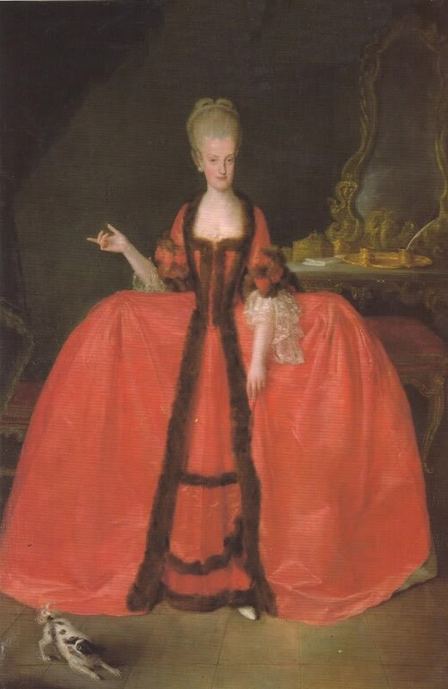 Portrait of Maria Carolina of Austria (1752-1814), 1772, Giuseppe Bonito