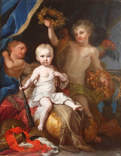 Carlos Antonio de Borbón como Hércules niño, 1750, Giuseppe Bonito
