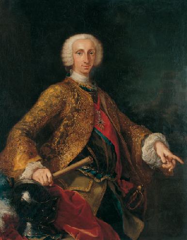 Don Carlos de Borbón, rey de las Dos Sicilias, 1745, Giuseppe Bonito