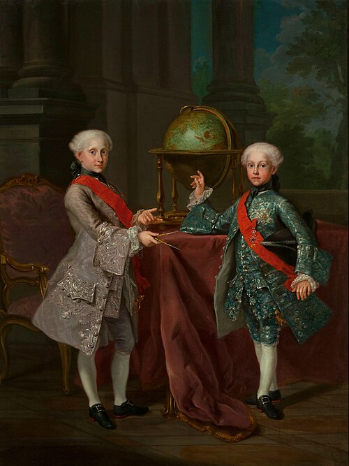 The Infantes Fernando and Gabriel, 1759, Giuseppe Bonito