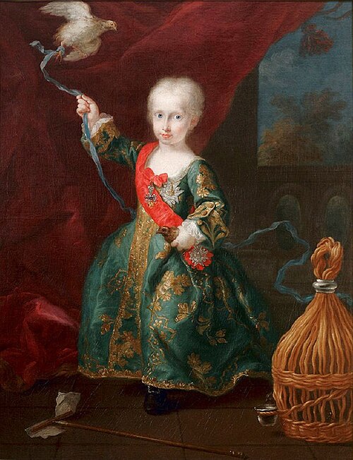 Porträt des Infante Ferdinand (1751-1825), 1750, Giuseppe Bonito