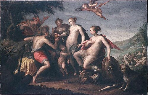 Le jugement de Paris (1588), 1588, Hans von Aachen