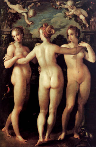 Les trois Grâces, 1604, Hans von Aachen