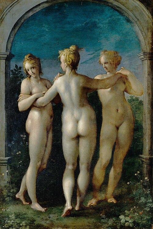 Les trois Grâces, 1604, Hans von Aachen