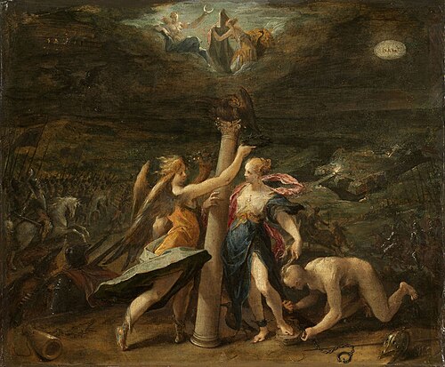 Allégorie de la reconquête de Győr, 1603, Hans von Aachen