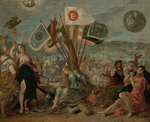 Cinq Allégories des Guerres turques : bataille de Hermannstadt, 1603, Hans von Aachen