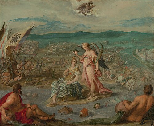 Cinq Allégories des Guerres turques : bataille de Sisak, 1603, Hans von Aachen