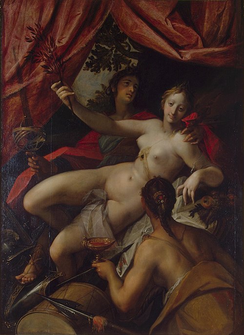 Allégorie de la paix et de l'abondance, 1602, Hans von Aachen