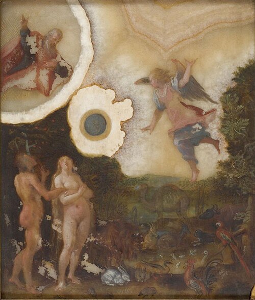 Expulsion from earthly Paradise., 1600, Hans von Aachen